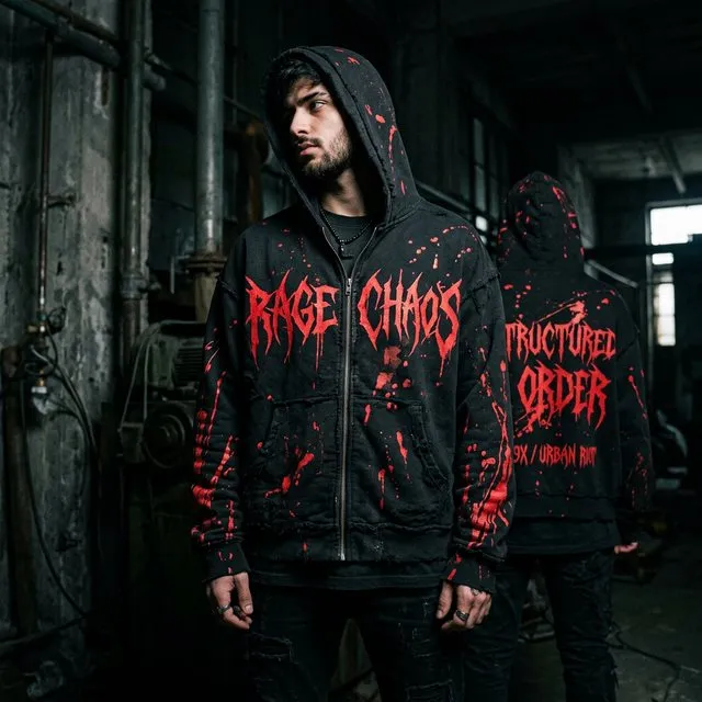 Chaos Zip Hoodie